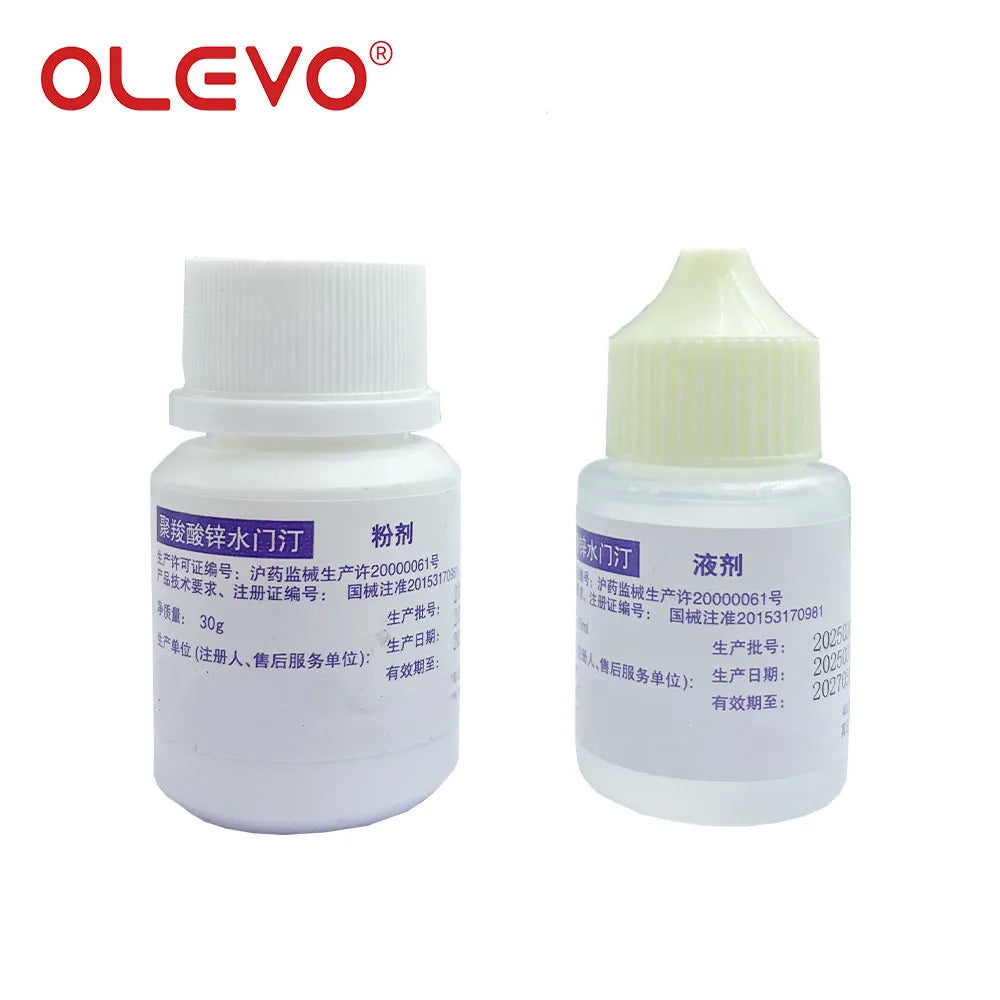 Dental Zinc Polycarboxylate Cement for Teeth Crown Bridge Super Extra Strong Adhesive Dentistry Prosthesis Materials 30g+15ml