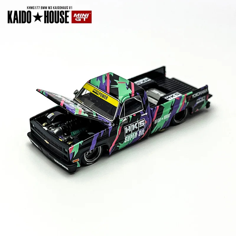 Kaidohouse 1:64 Hks Pickup Truck Die-Cast Car Model #174 Simulation Alloy Miniature Customized Kid Toys Gift Collection Ornament
