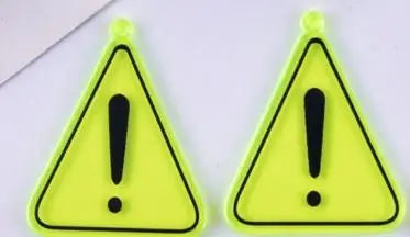 10pcs Beware of Wrestling Warning Signs Acrylic Charms Pendant for Women DIY Jewelry Making