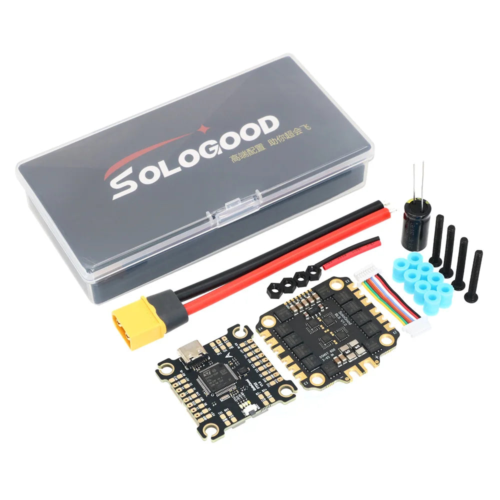 F722 Flight Controller BLS 60A Stack SoloGood F722 Flight Controller BLHELI_S 60A 4in1 ESC for FPV Drones Parts