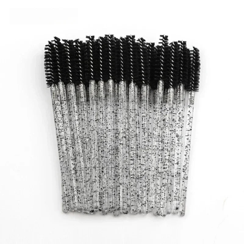 50Pcs Disposable Eyelash Spooler Brushes Multipurpose Eyebrow And Lash Extension DIY Beauty Accessory