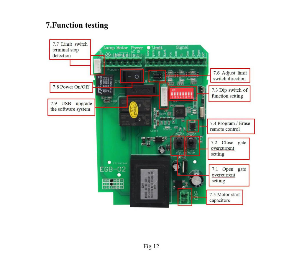 Universal AC110/220V Electric Sliding Gate Opener Control Board Automatic Sliding Gate Door Motor Engine Controller PCB Panel