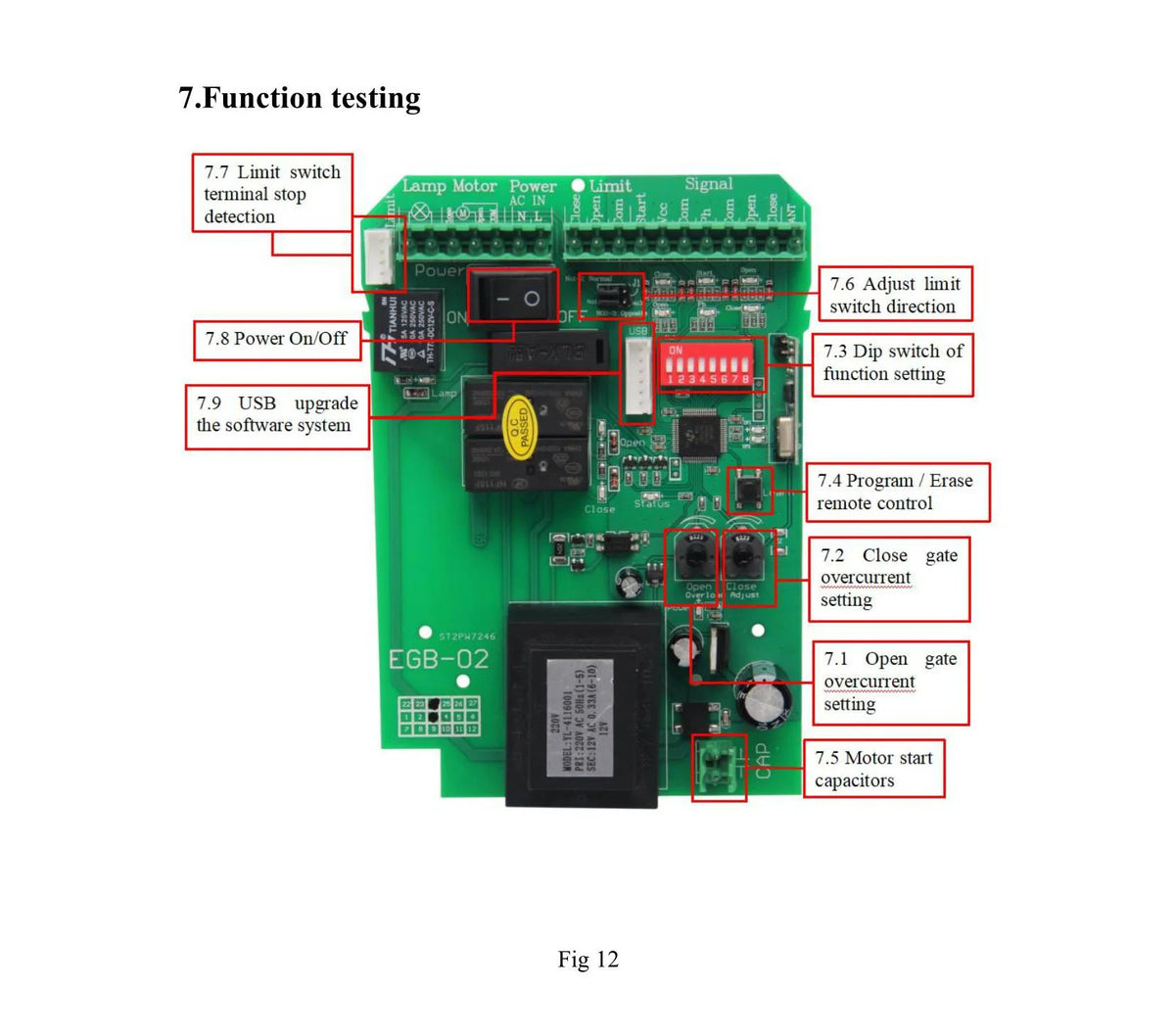Universal AC110/220V Electric Sliding Gate Opener Control Board Automatic Sliding Gate Door Motor Engine Controller PCB Panel