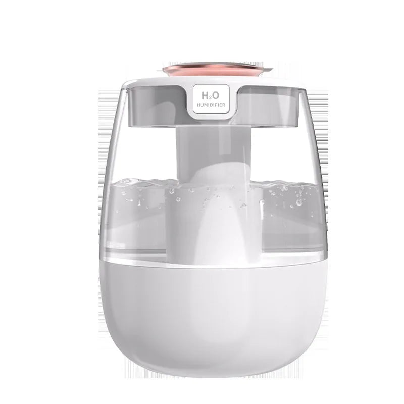 Air Humidifier Aroma Humidifier Double Spray Port Essential Oil Diffuser USB Water Humidifier with Light for Home Office