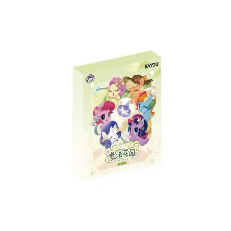 KAYOU Genuine New My Little Pony Magic Garden Series Q Edition Acrylic Flowing Sand Standing Brand Anime Peripheral Gift