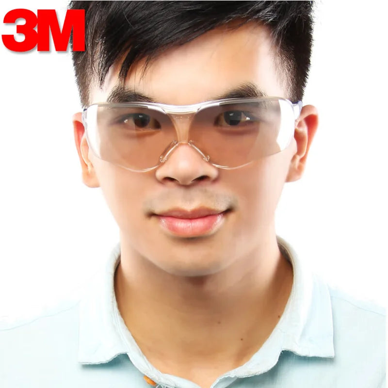 3M 10436 Safety Goggles Light Brown Lens Antiglare, Shock Proof, Dust Proof Protective Glasses