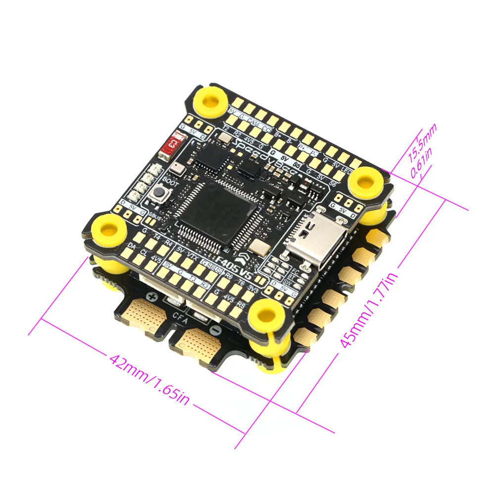 SpeedyBee F405 V5 OX32 55A 30x30 Model Aircraft FC&ESC Stack