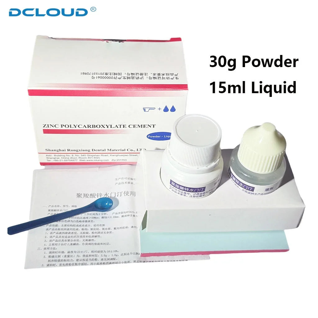 Permanent Dental Cement Glue Kit Super Extra Strong for Teeth Crown Bridge Gic Fuji Adhesive for Prosthesis Dentistry Material