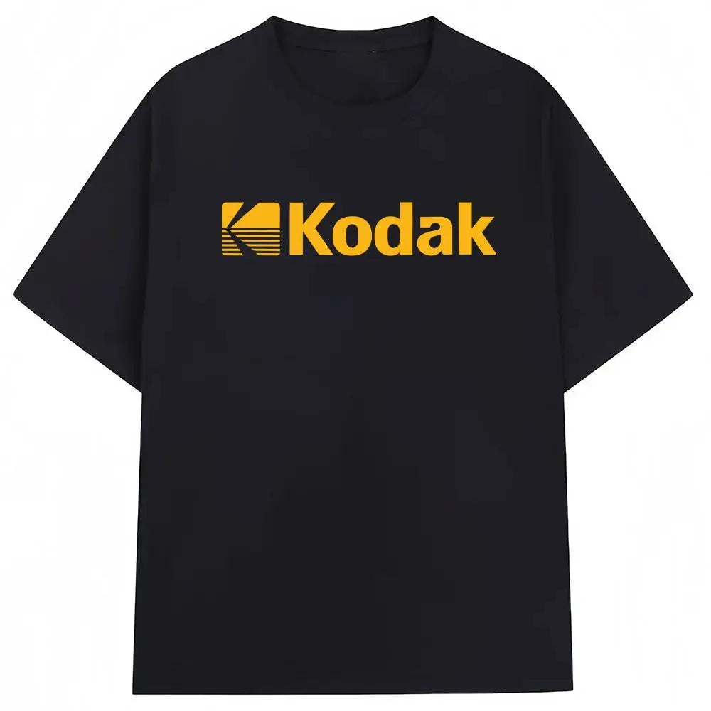 Kodak Polychrome Rainbow Back Print Unisex Cotton T Shirt Vintage Retro Short Sleeve Tee Y2K Casual Streetwear Film Graphic Top