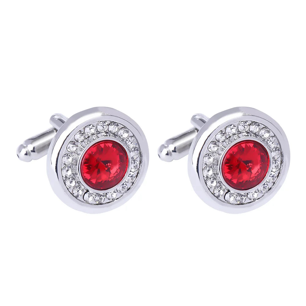 Luxury Men's Cufflinks High Quality Square Round Maple Leaf Cufflinks for Men Fashion Shirt Cufflinks Party Wedding Decorations