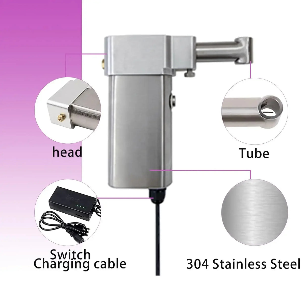 Dreadlocks Machine,Portable Automatic Dreadlock,with 6 Replacement Head6-16mm,Dreadlock Crochet Braiding Making Machine