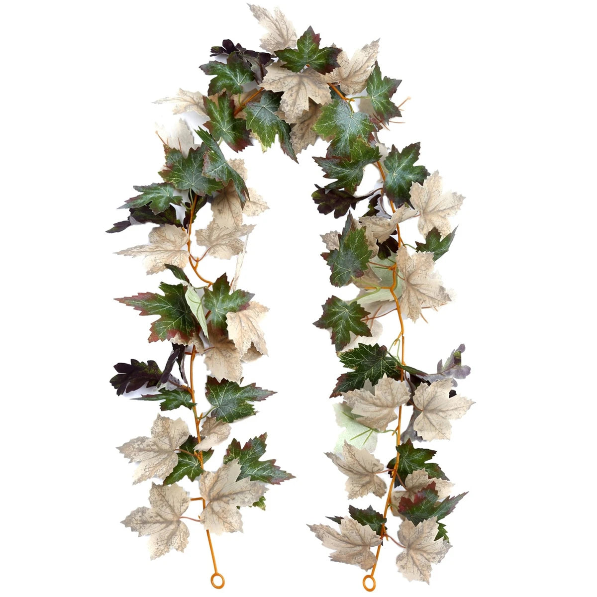 175cm Artificial Fall Maple Leaf Garland Fake Plants Autumn Decor Leaves Vine For Thanksgiving Halloween Festivals Wedding Decor