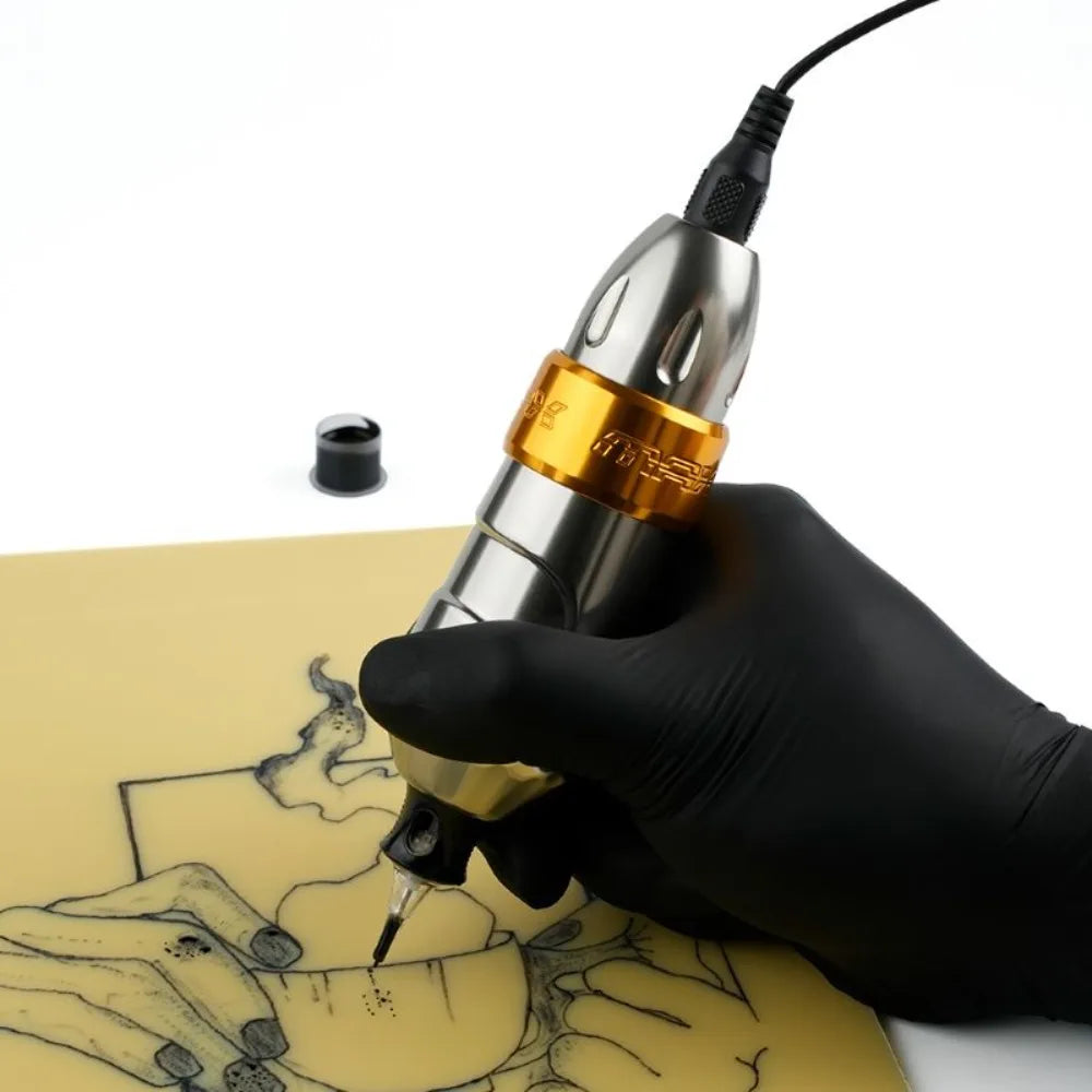 MAX Tattoo Machine Pen 4.0mm Stroke Professional Body Art Makeup Rechargeable LED Digital Display Battery Wireless Pen Machine