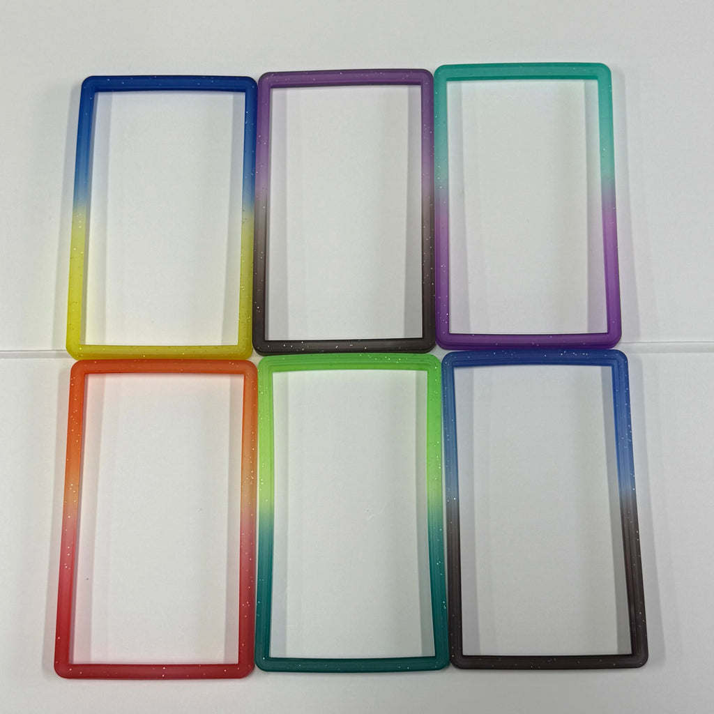 6-Pack Slab Guard for PSA Graded Cards TPU Slab Protector Graded Guard Bumper Guard Gradient Color Glitter Limited Edition