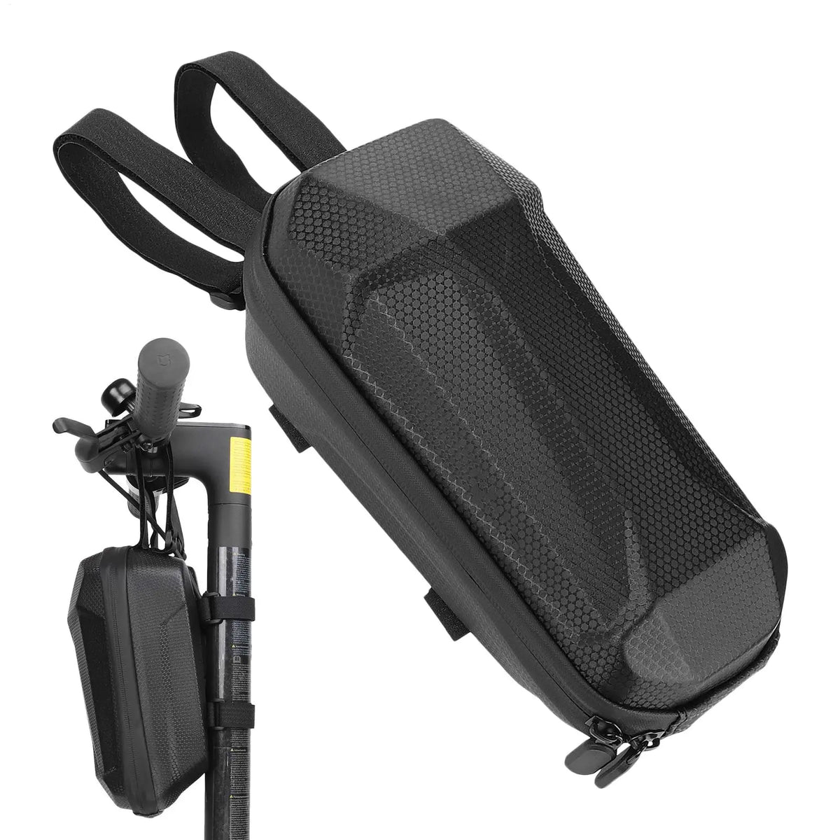 Waterproof Electric Scooter Handlebar Bag 2L E-Scooter Front Storage Bag Heavy-Duty Reflective Hanging Case for Travel Camping