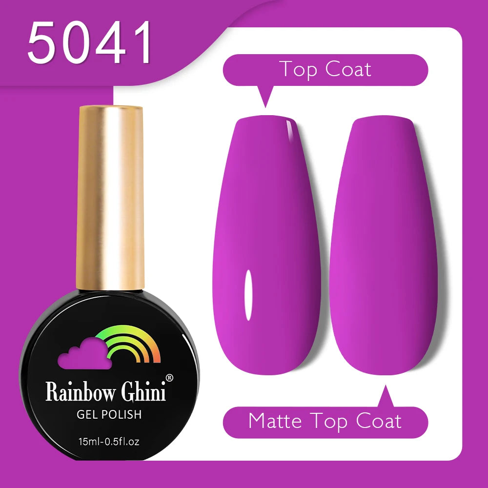 RG 15ML HEMA&TPO FREE Summer Series Fluorescent Gel Polish in Sporty Style Y2K Nail Polish Suitable for Parties Nail Art UV Gel