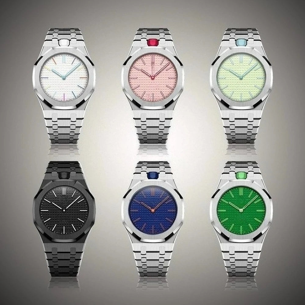 Luxury Stainless Steel Case+Stainless Steel Strap Modification kit Pocket Changer To Wristwatch For Royal POP