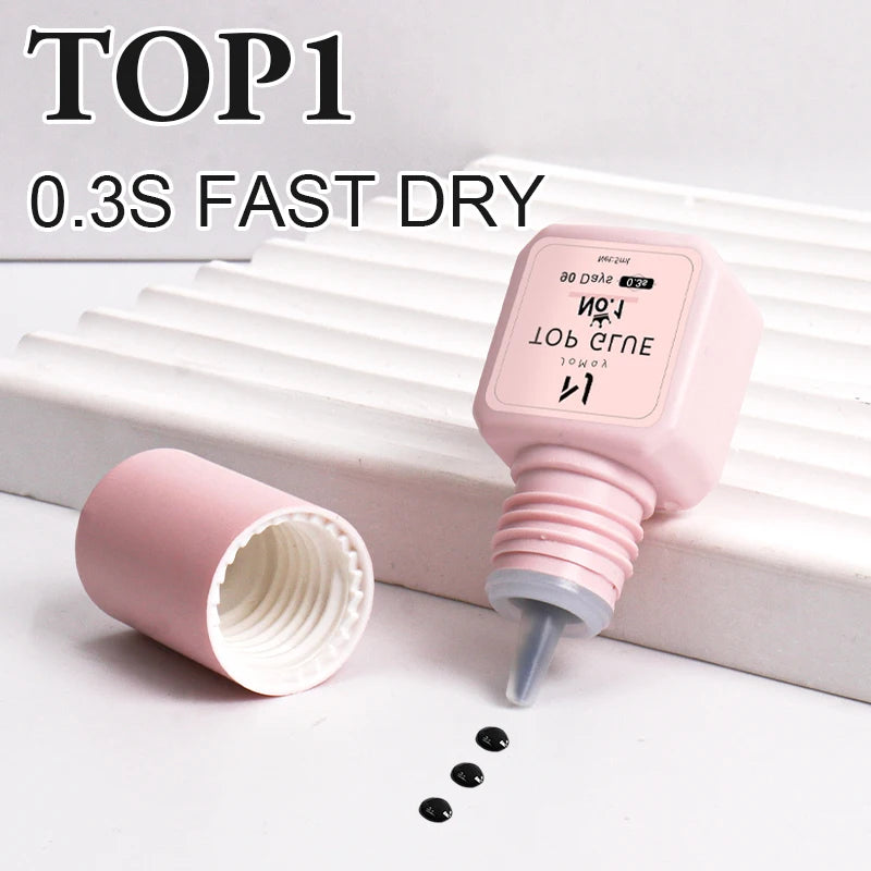 5ml Fast Drying Strong False Eye Lash Extension Glue Adhesive Retention 70-90days Low Smell Mink Eyelash Glue For Makeup