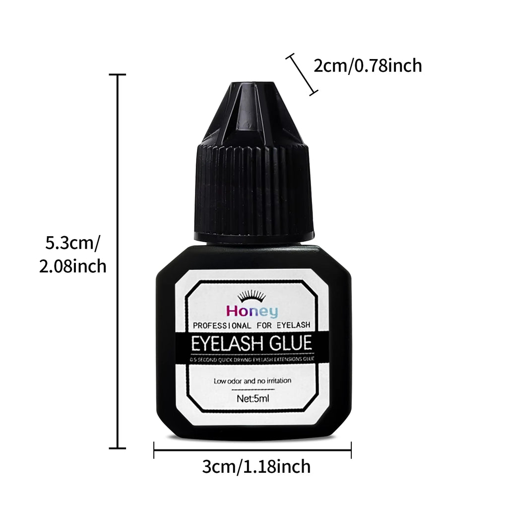 DIY Eyelash Glue Use With Eyes Open 5ml Lasting 7-10 Days Waterproof and Not Irritating