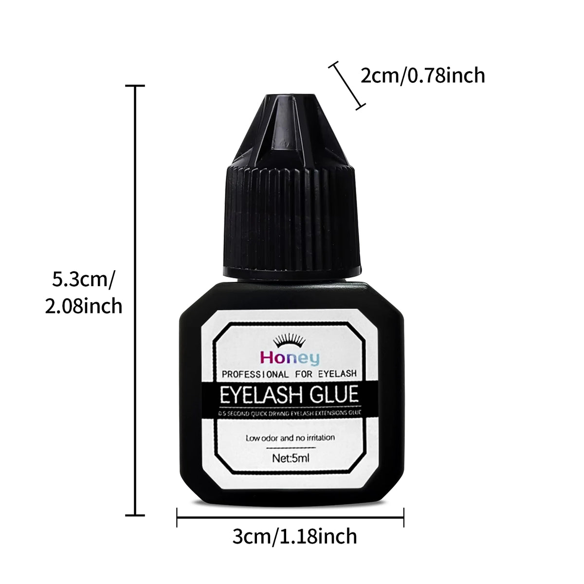 DIY Eyelash Glue Use With Eyes Open 5ml Lasting 7-10 Days Waterproof and Not Irritating