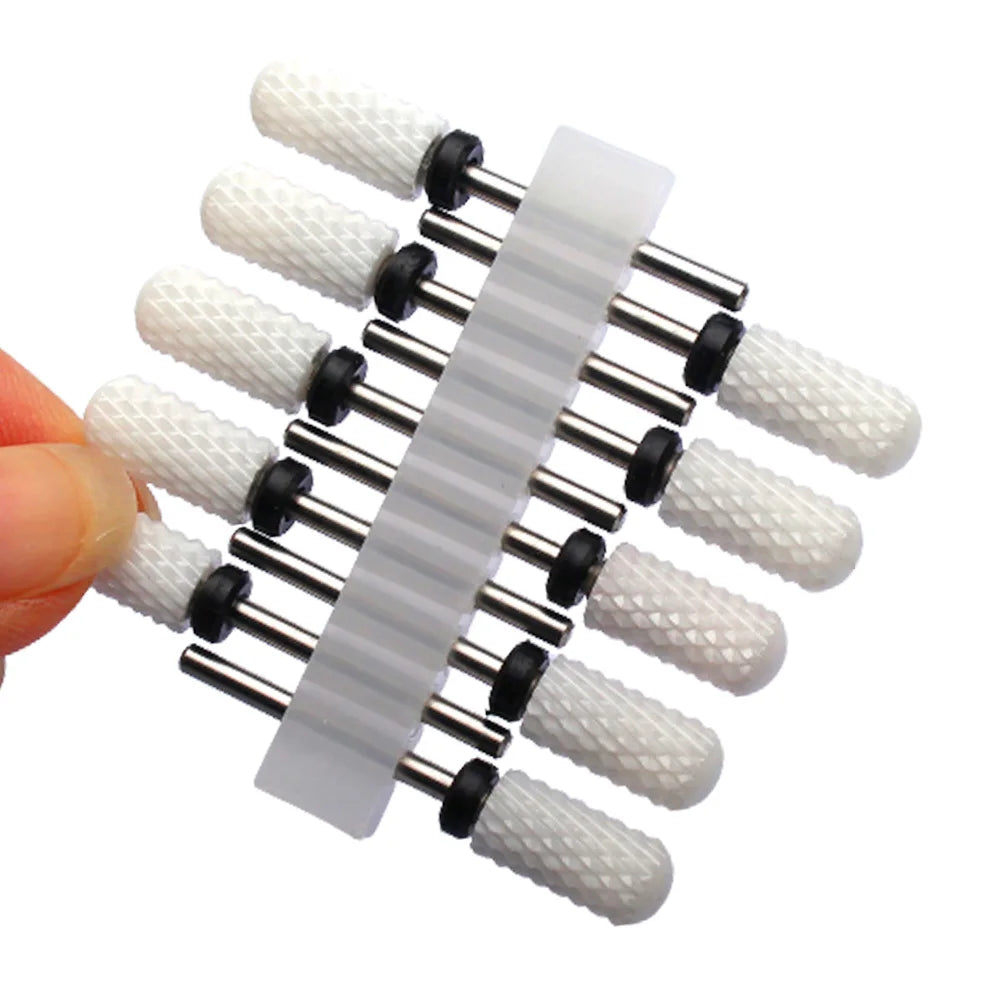 10pc Carbide Manicure Drills Nail Drill Bits Set Milling Cutters Kits Gel Polish Remover Files Electric Burr Tools Accesstries