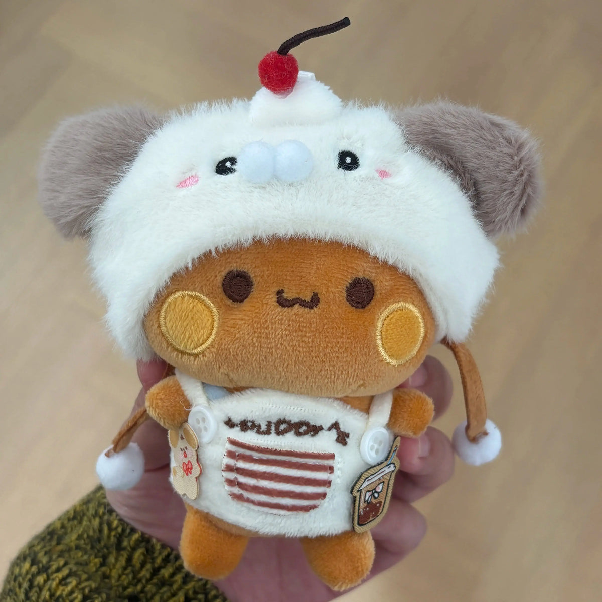 12cm Official Original Panda Bubu And Yier Outfit Change Plush Toy , Bubu And Dudu Plush Pendant Doll Gift