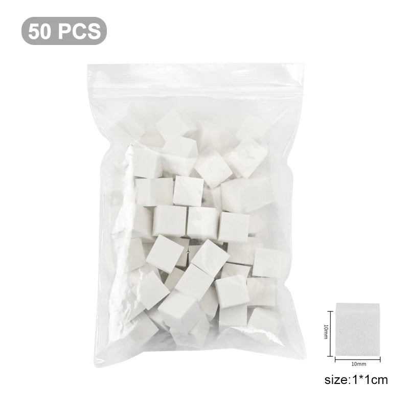 20/50/100PCS Nail Sponge & Grabber Clamp Set for Gradient Nail Art Gel Polish Design DIY Manicure Tools Professional Salon Use