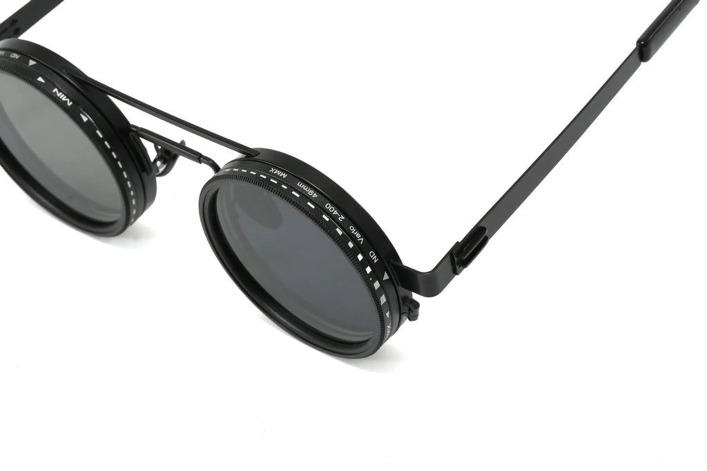 Polarized ND2 400 Adjustable Dimming Sunglasses UV Protection Metal Frame HD Lens for Mountaineering Cycling