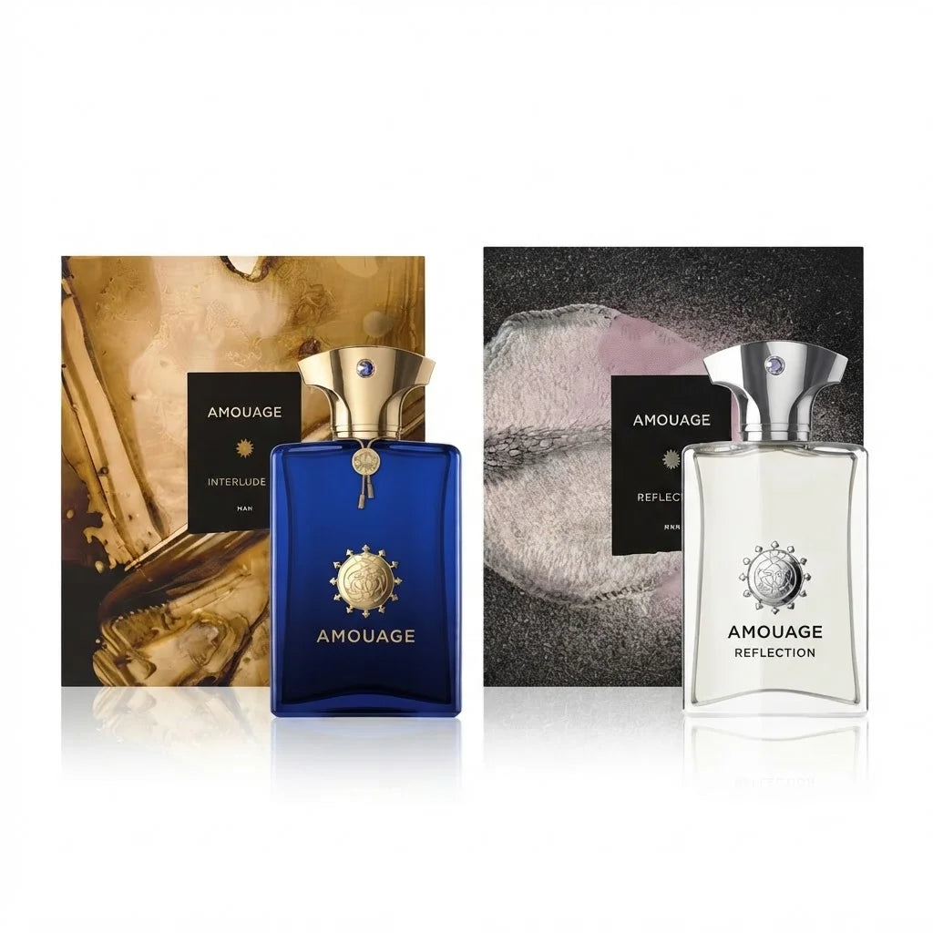 Men's Fragrance Eau De Parfum, Luxury Interlude Man & Reflection Man Perfume Spray, Premium Long Lasting Scent for Men.