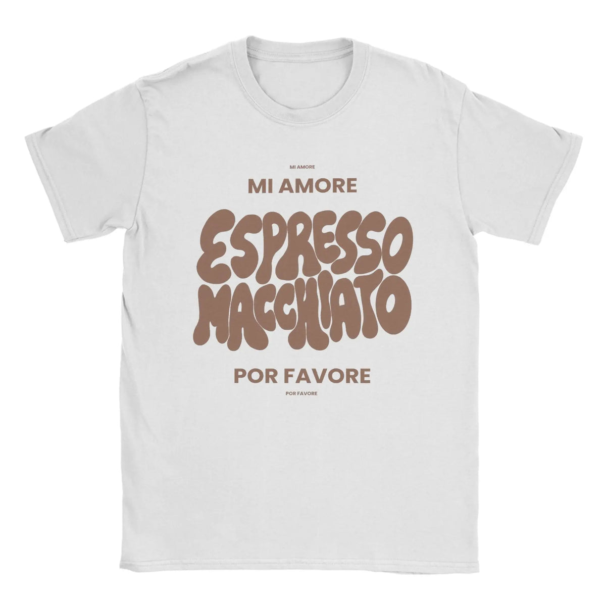 Tommy Cash Espresso Macchiato illustration graphic art Eurovisions T Shirts Men T-Shirts Crew Neck  Tee Shirt Short Sleeve Tops