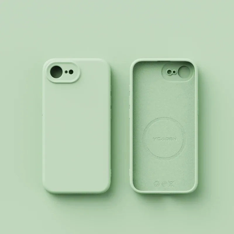 For Magsafe Case For iPhone 17E Liquid Silicone Magnetic Shockproof Solid Colour Matte Soft Cover For iPhone 17 E 17e Bumper