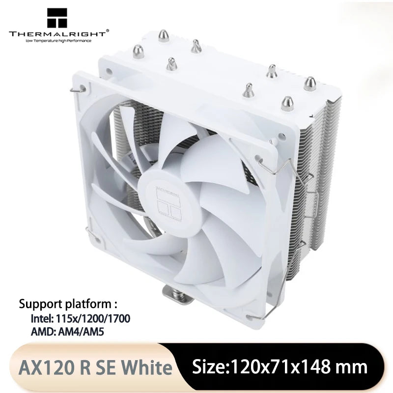 Thermalright Assassin X 120 Refined SE ARGB  4x6mm Heat Pipe Tower CPU Air Cooled Radiator,120mm PWM Fan,Support LGA1700/AM5