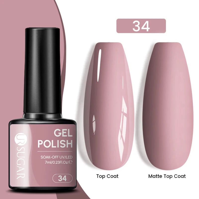 UR SUGAR 7.5ml Reflective Magnetic Gel Nail Polish Glitter Silver Pink Magnet Gel Soak Off UV LED Nail Manicure Varnish UV Gel