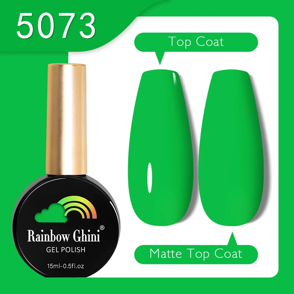 RG 15ML HEMA&TPO FREE Summer Series Fluorescent Gel Polish in Sporty Style Y2K Nail Polish Suitable for Parties Nail Art UV Gel