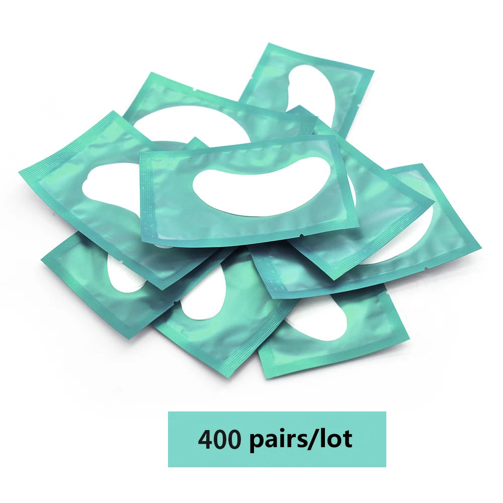 200/400Pairs Hydrogel Patches Eyelash Extension Patch Eyelashes Patch Lash Extension Supplies Under Eye Patches Eye Pads Patch