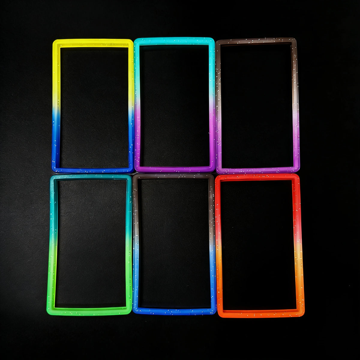 6-Pack Slab Guard for PSA Graded Cards TPU Slab Protector Graded Guard Bumper Guard Gradient Color Glitter Limited Edition