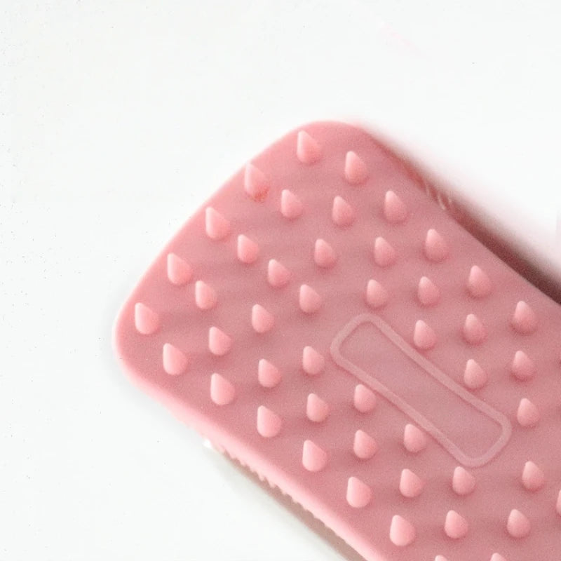 Double Sided Silicone Shower Brush 2 In 1 Exfoliating Body Brush Multi-Function Skin Cleaning Silicone Bath Brush Massage Brush