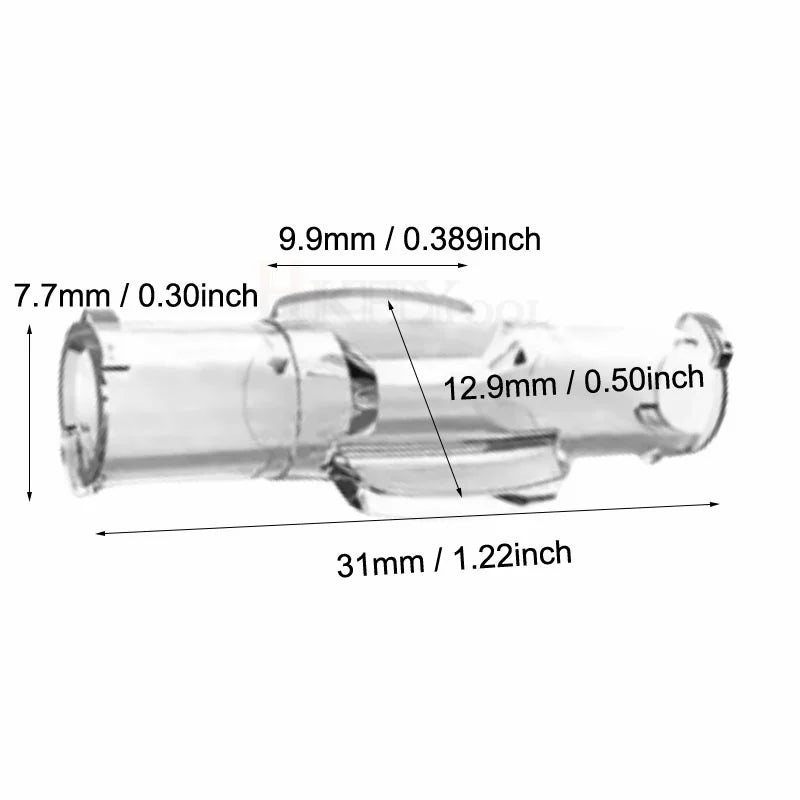 10-100pcs Luer Syringe Connector Double Joints Coupler Individual Packaging Sterile Female to Female Luer Lock Adapter Tool Part
