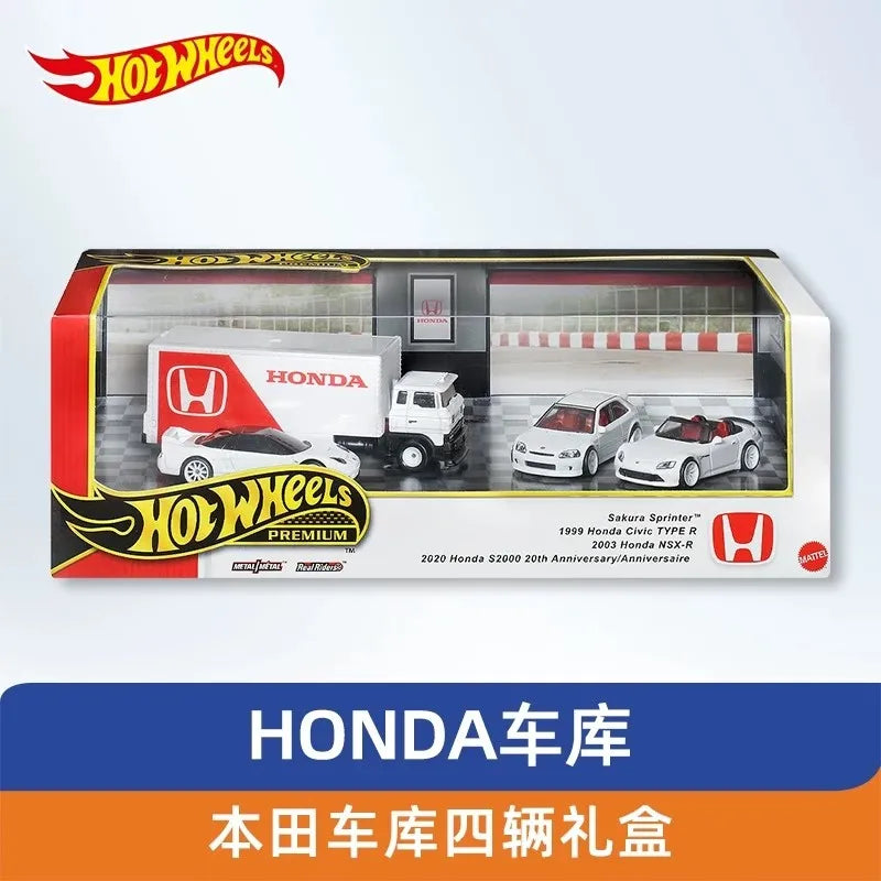 1/64 Hot Wheels Premium Honda Garage Series Car Model GMH39 Honda Civic Type R NSX-R Collectible Toys Custom Birthday Gift