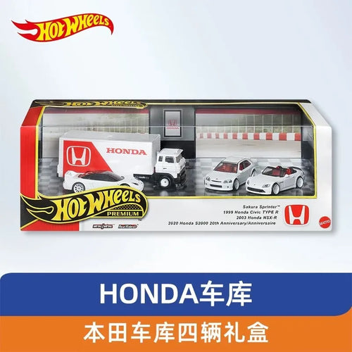 1/64 Hot Wheels Premium Honda Garage Series Car Model GMH39 Honda Civic Type R NSX-R Collectible Toys Custom Birthday Gift