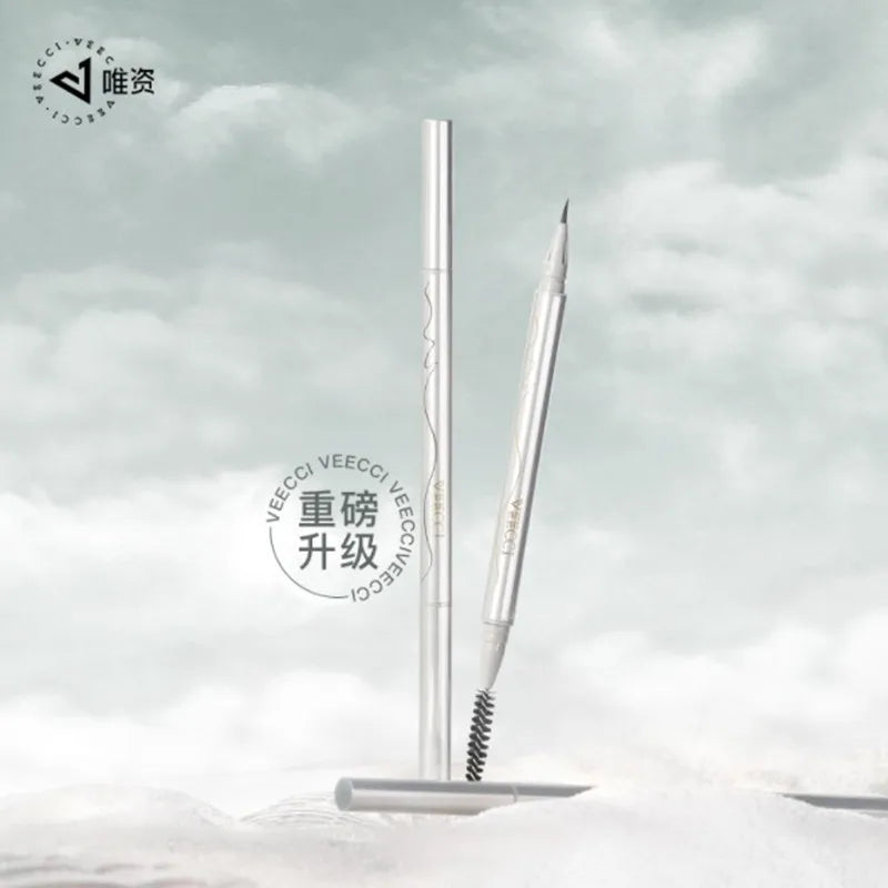 Veecci Water Eyebrow Pencil Draw Eyeliner Lying Silkworm Under Eyelash Pen Waterproof Ultra Fine Eye Brow Makeup Pen