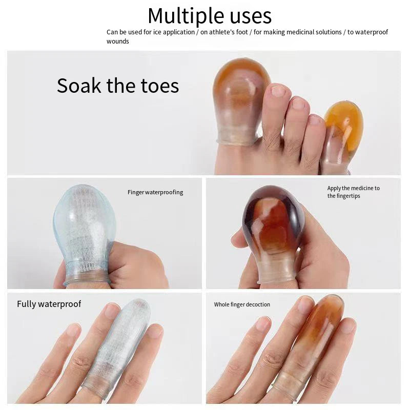 1Pcs Soft Silicone Toe Sleeves Toe Protectors, Reduce Friction Prevents Nail Insertion for Wound Care and Cutaneous Infections