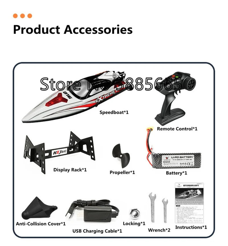 70KM/H High Speed Remote Control Boat RC Speedboat  200M Nesting Unhook Capsized Reset Waterproof Racing Induction RC Boat Toy