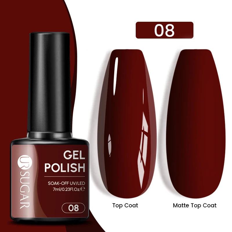 UR SUGAR 7.5ml Reflective Magnetic Gel Nail Polish Glitter Silver Pink Magnet Gel Soak Off UV LED Nail Manicure Varnish UV Gel