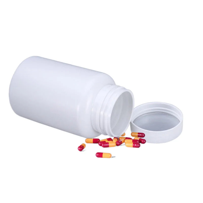 30PCS 15ml-100ml Plastic Reagent Packing Refillable Bottles HDPE White Empty Seal Containers Medicine Pill Solid Powder Vials