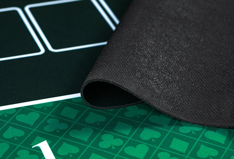 1.2*0.6m Hold'Em Texas Poker Mat Black Jack Baccarat Dice Durable Rubber Home Gaming Desk Pad
