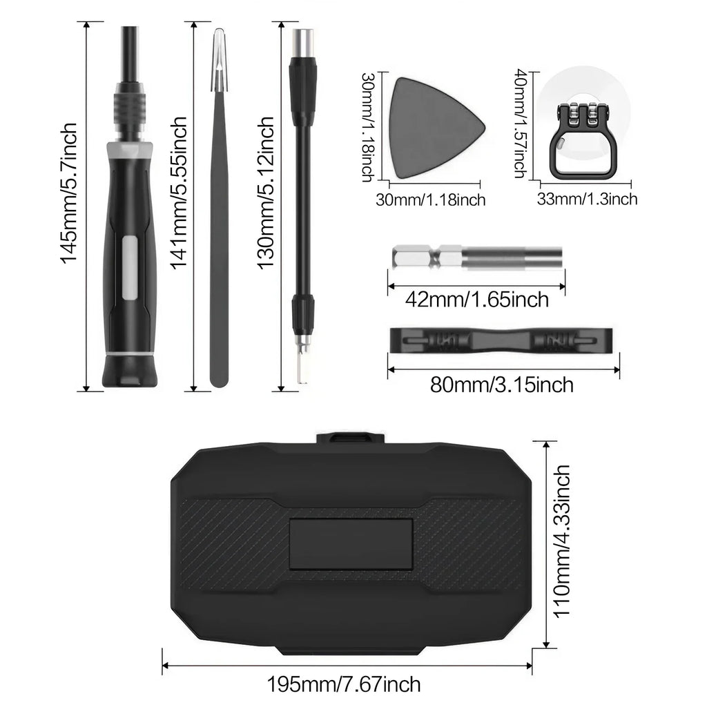 Precision Screwdriver Set, Laptop Tool Kit, 152/25 in 1 Professional Computer Screwdriver Repair Kit T5 T6 Torx Screwdriver