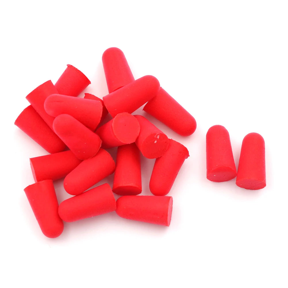 10Pairs Authentic Foam Soft Corded Ear Plugs Noise Sleep Reduction Norope Earplugs Swimming Protective Earmuffs