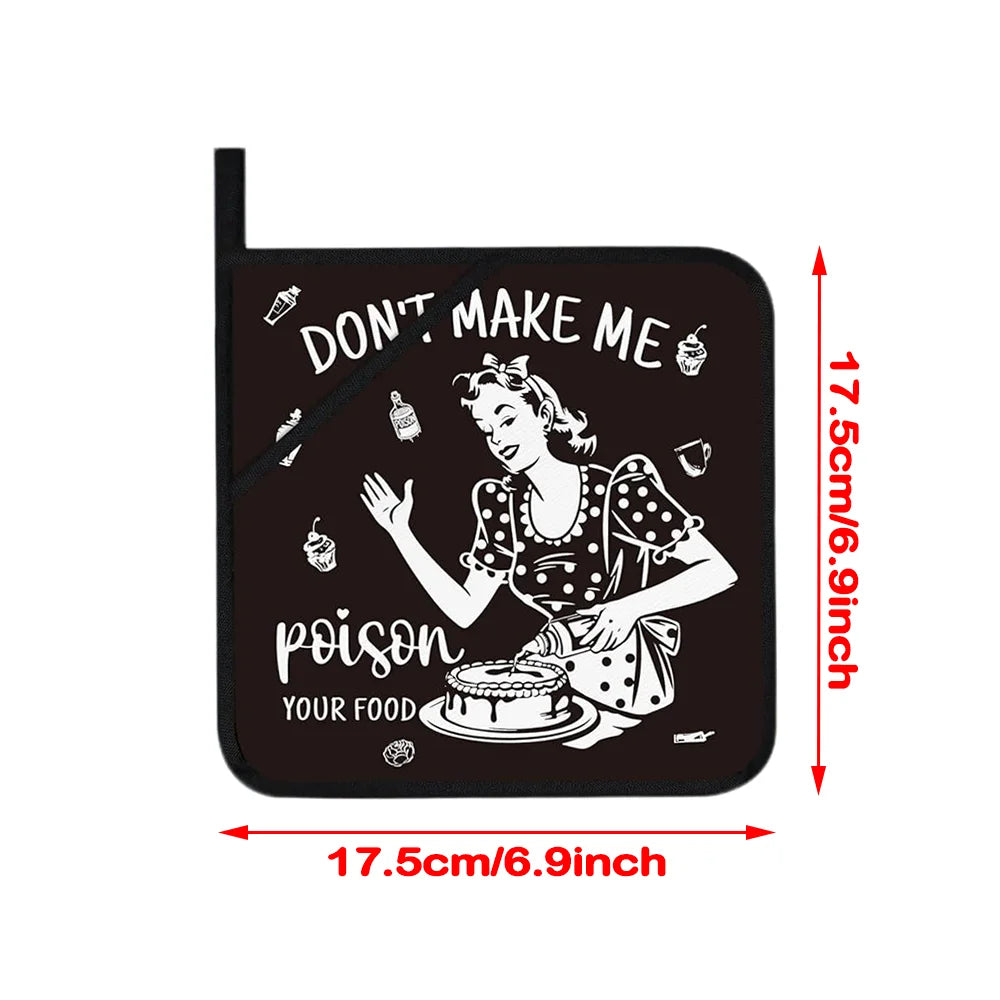 Halloween Funny Pot Holders Fall Housewarming Gift Cute Home Kitchen Accessories Cooking Supplies Spooky Season Table Decoration