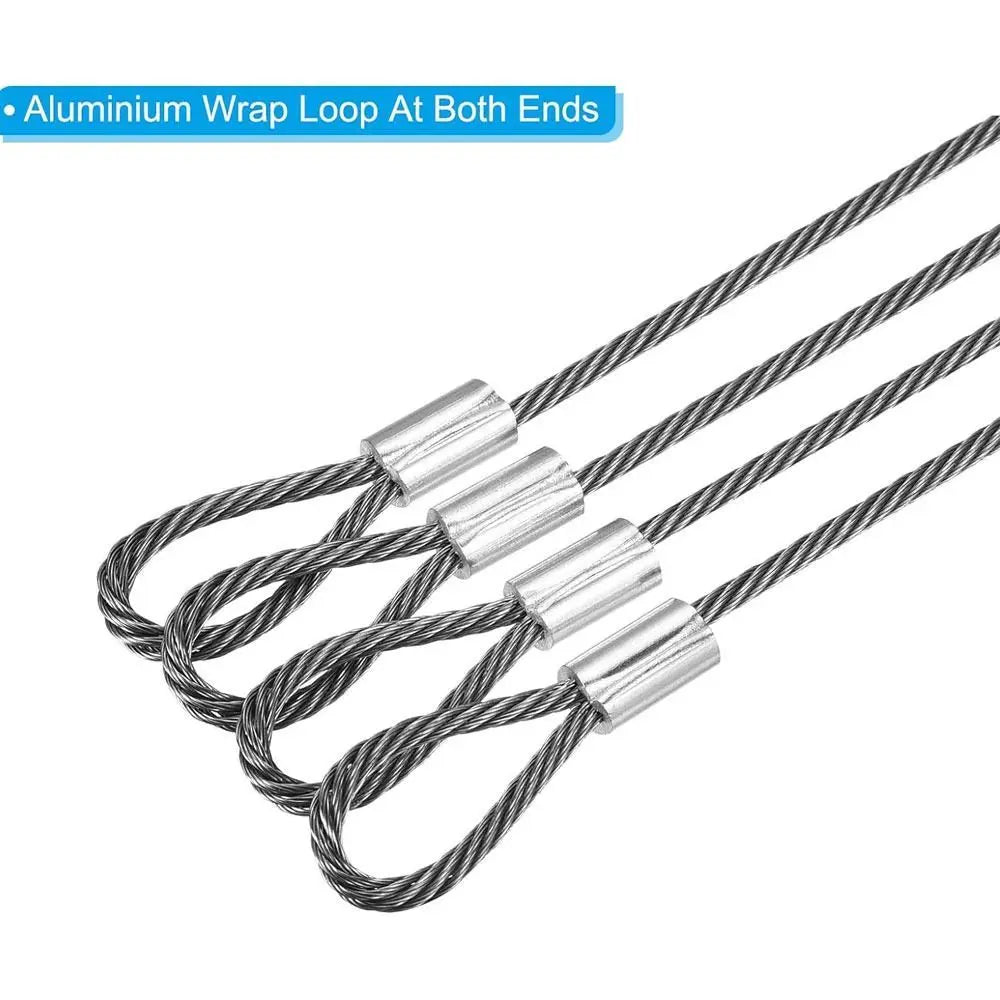 Convenient 20cmx2mm Safety Security Cable Wire Stage Lights Rope Anti Detachment Rope Daily